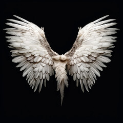Fototapeta premium white feather wings, Generative AI
