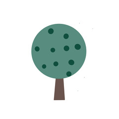 Tree-3 Oval green tree