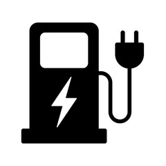 ikona ładowania pojazdów elektrycznych - obrazy, fototapety, plakaty