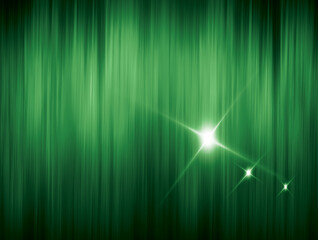 Green space with bright stars. Concept abstract art background and image processing design.