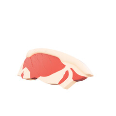 Food and Drinks 3D Illustration Object