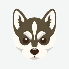 Dog Breed Head Vector illustration, head dog logo