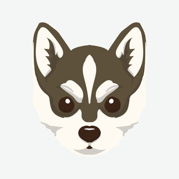 Dog Breed Head Vector illustration, head dog logo