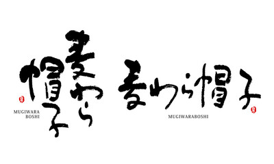 麦わら帽子　夏　ベクター
