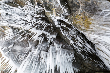 Icicles on Lake Baikal