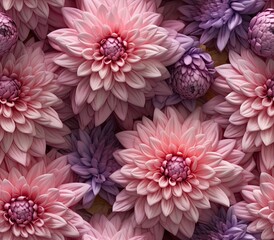 Seamless flower tile background
