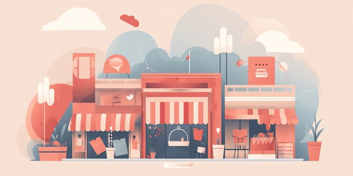 Ecommerce, leads generation, shopping onlineshop webshop package cart shopping time summer sale purchases shopping concept