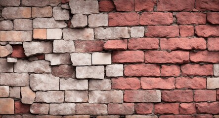 Grunge wall background, bricks, generative ai