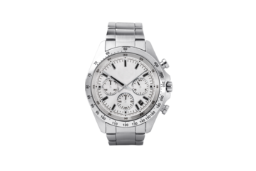 Luxury watch isolated on white background. With clipping path for artwork or design. White.PNG
