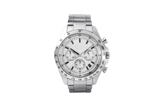 Luxury watch isolated on white background. With clipping path for artwork or design. White.PNG