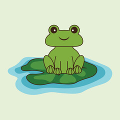 Frog  Animal vector illustration