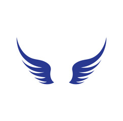 Eagle Wings Logo design vector template. Luxury corporate heraldic flying Falcon Phoenix Hawk bird Logotype concept icon.