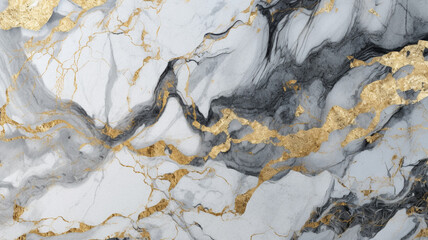 Obraz premium Marble and gold texture, created with generative AI technology