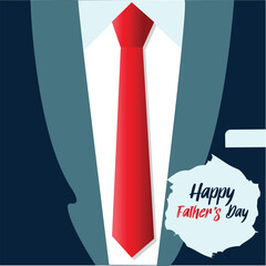 Happy Father's Day Greeting Card Design
