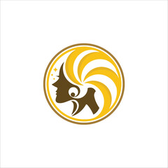 beaty salon logo vector simple and elegant