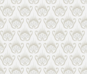 Indian Ajrakh Pattern- Beige