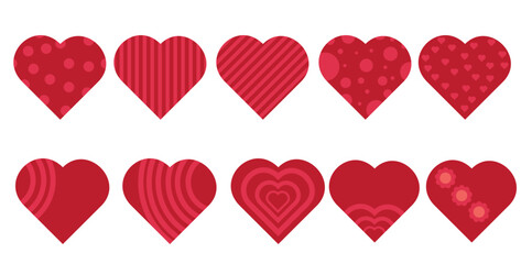 Fototapeta na wymiar red heart love shape