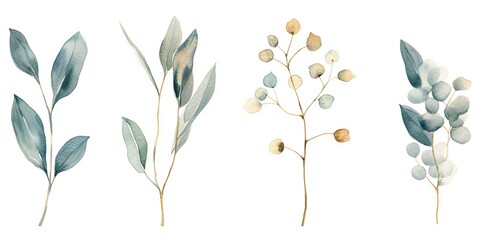 green_leaves_in_watercolours