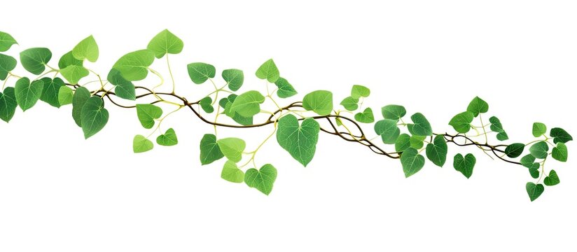 branch_of_green_ivy_on_white_background