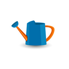 Obraz premium Best Watering Can Vector Illustration, Spray Gun Vector Clip Art Design. Watering Can Water Sprayer Design. Vector Colored Bucket With Bundle With White Background.