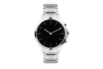 Luxury watch isolated on white background. With clipping path for artwork or design. black.PNG