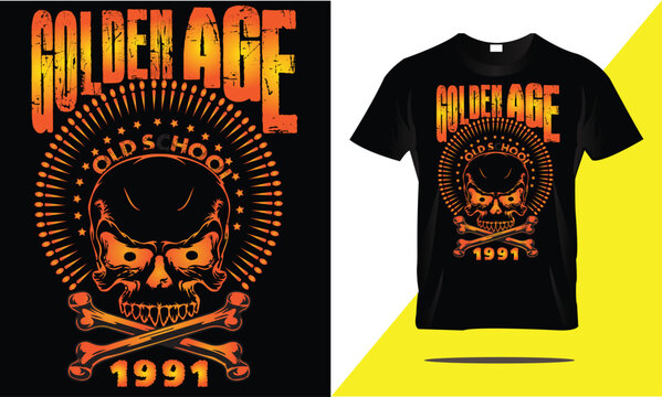 Golden age 1991 t shirt design