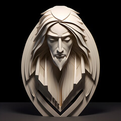 Jesus Sculpture with Modern Twist - Generative AI