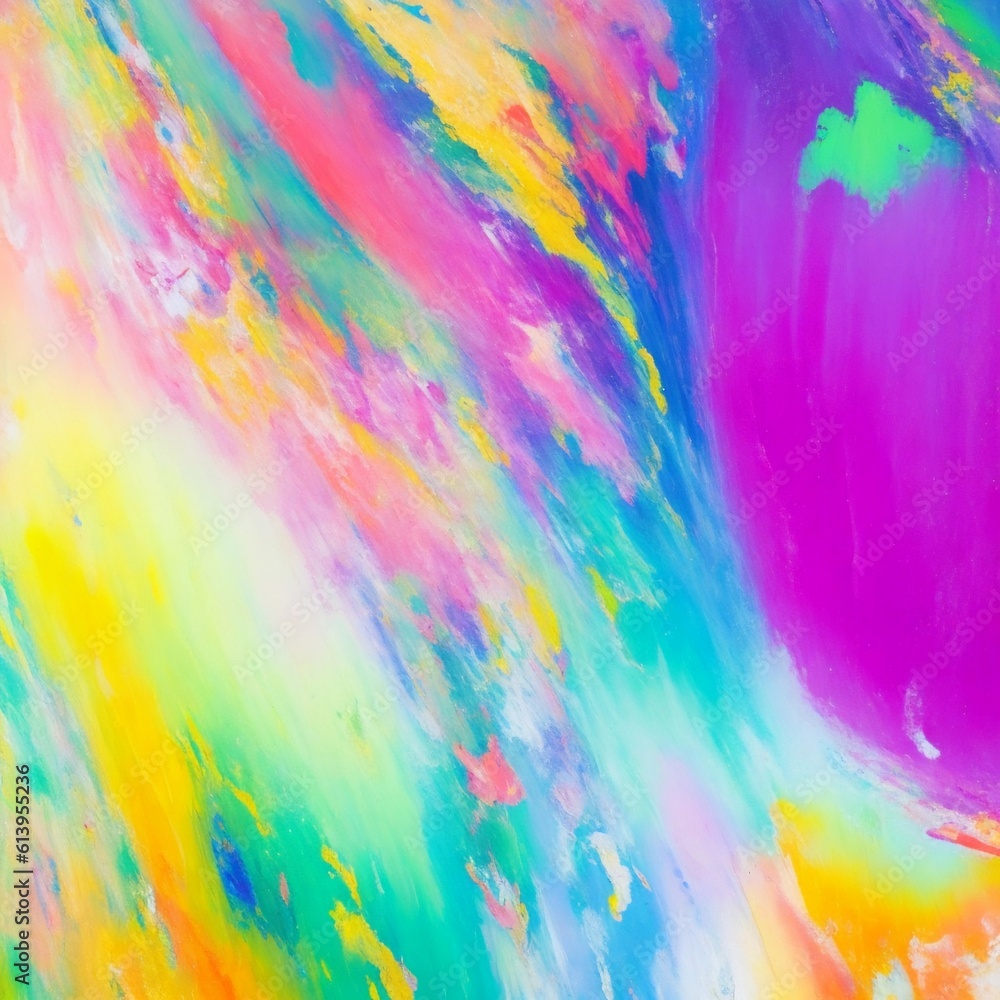 Poster abstract background from of paint mixing multicolored