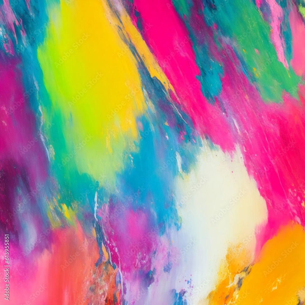 Poster abstract background from of paint mixing multicolored