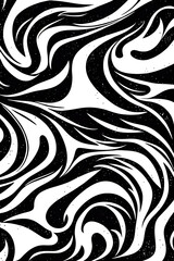 Black and white seamless pattern. Generative AI