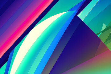 Abstract colorful fractal background. Generative AI