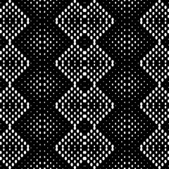 Vector pattern with symmetrical elements . Modern stylish abstract texture. Repeating geometric tiles from striped elements. Black and white pattern.