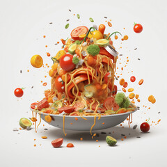salad with tomatoes and cheese
