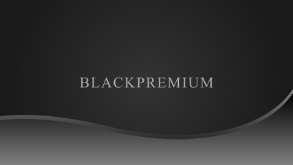 Black premium wave abstract background with luxury dark lines and darkness geometric shapes