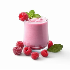 yogurt with raspberry and mint