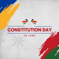 Fototapeta na wymiar Premium Vector | Vector illustration for happy constitution day Seychelles 18 june