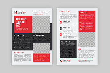 Corporate Case Study Brochure Template Design	