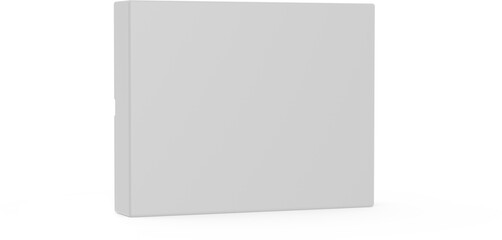 Board Game Packaging Blank Isolated 3D Rendering