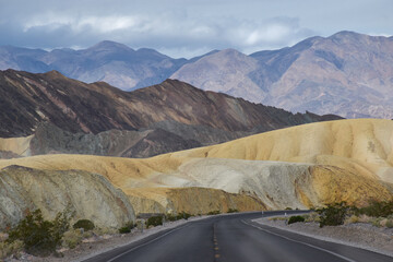 Rock Formations at Zabriskie Point, Death Valley National Park, California, USA