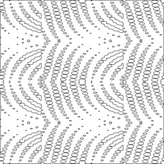 Vector pattern with symmetrical elements . Modern stylish abstract texture. Repeating geometric tiles from striped elements. Black and white pattern.