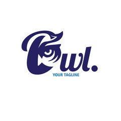 design logo owl vector illustration