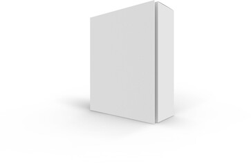 Naklejka premium Blank Paper Software Box 3D-Illustration