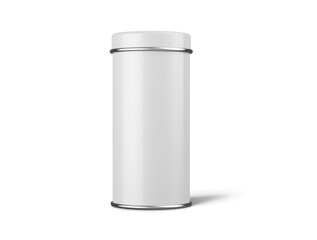 Food Gift Metal Tin Tube Box Container 3D Rendering