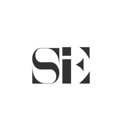 SE initial logo and sign design 