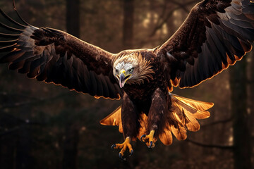 Fototapeta premium Eagle in flight