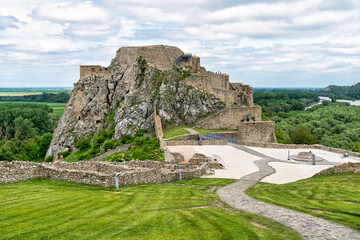 Ruins of Hrad Devin near Bratislava, Slovakia
