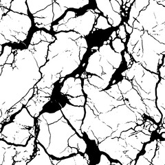 Cracked texture organic creepy grunge cracking old vintage marble stone pattern, seamless perfect repeating tile vector, stone concrete granite