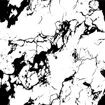 Cracked texture organic creepy grunge cracking old vintage marble stone pattern, seamless perfect repeating tile vector, stone concrete granite