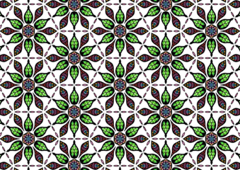 Transparency BackgrondForal Mandola Pattern Style Flowers Gentle. Hand-drawing Seamless Pattern Design Background.Geometry Seamless Pattern Ethnic Indian Asia Ornament Flowers,Flower Colorful.