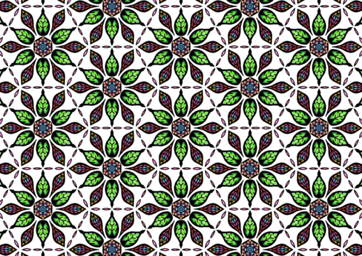 Transparency BackgrondForal Mandola Pattern Style Flowers Gentle. Hand-drawing Seamless Pattern Design Background.Geometry Seamless Pattern Ethnic Indian Asia Ornament Flowers,Flower Colorful. - Powered by Adobe